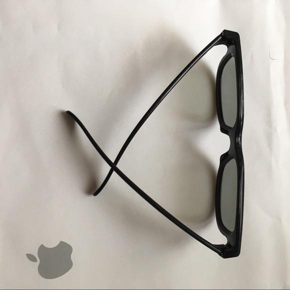 2pcs Set Real 3D glasses black plastic grey tint of lens bundle deal - Picture 4 of 7